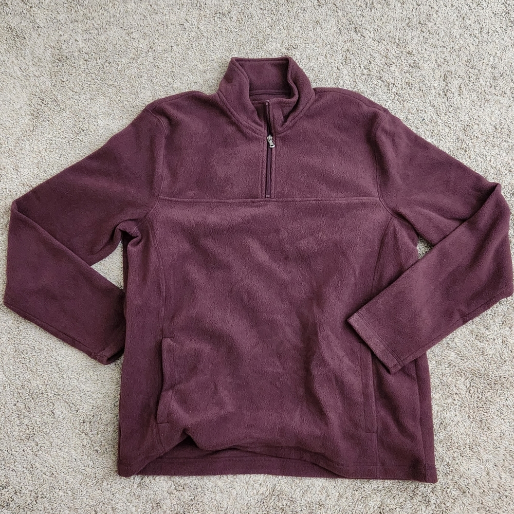 corduroy half zip up
